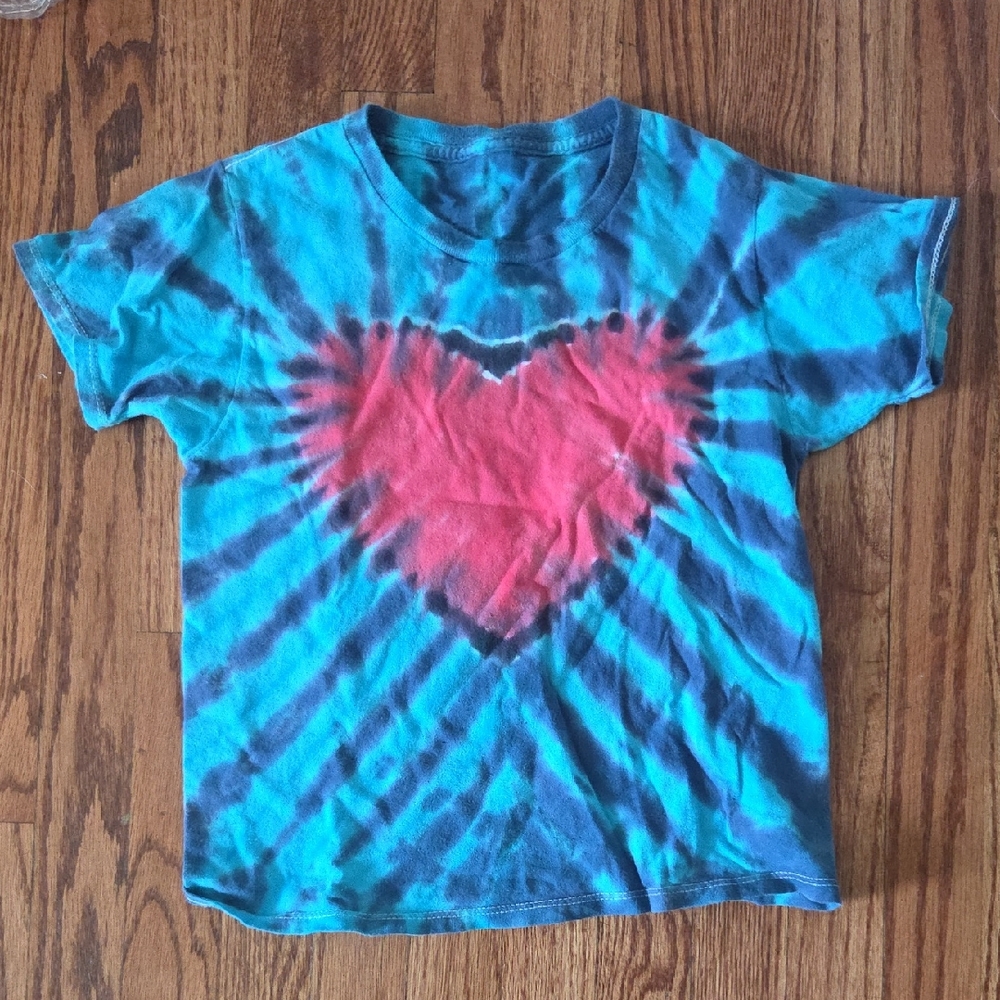 3/$15 Kids Tie-Dye Heart T-Shirt